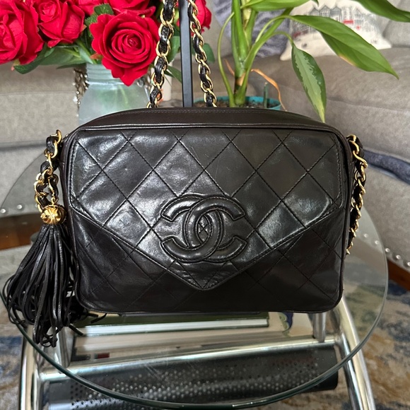 Brown Lambskin Chanel Camera Bag Crossbody - Picture 4 of 17